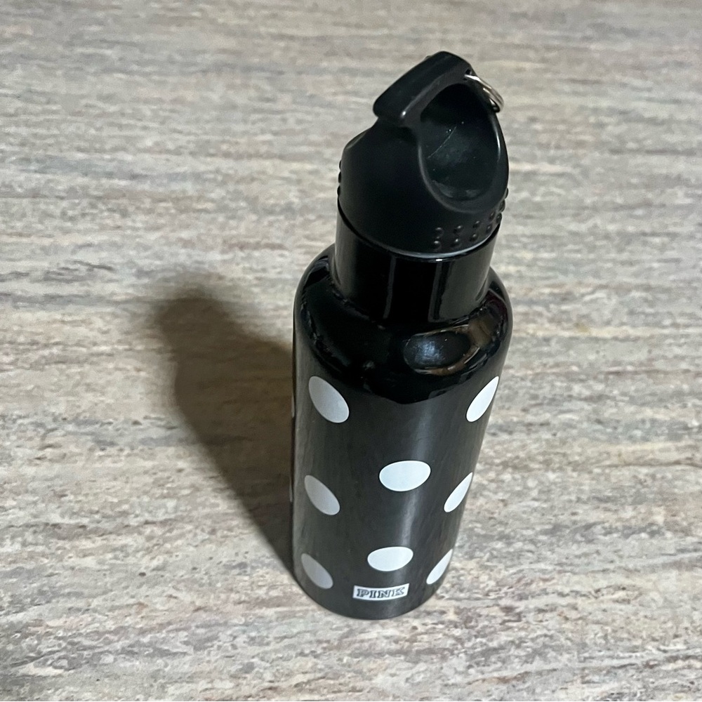 PINK Victoria’s Secret Polka Dot Black Water Bottle